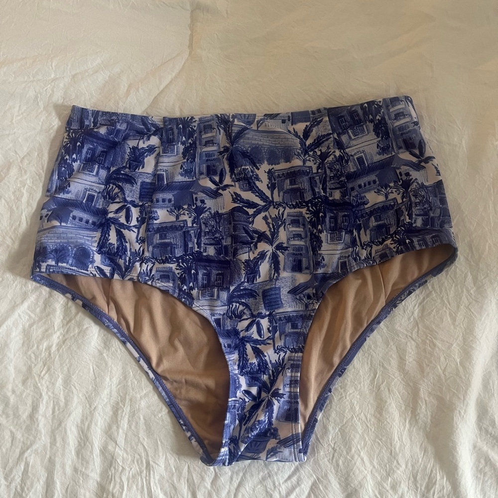 Kortni Jeane High-Waisted Bikini Bottoms Island Living